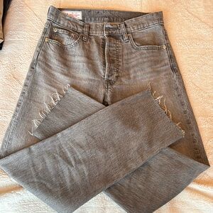 Grey high waisted gap jeans